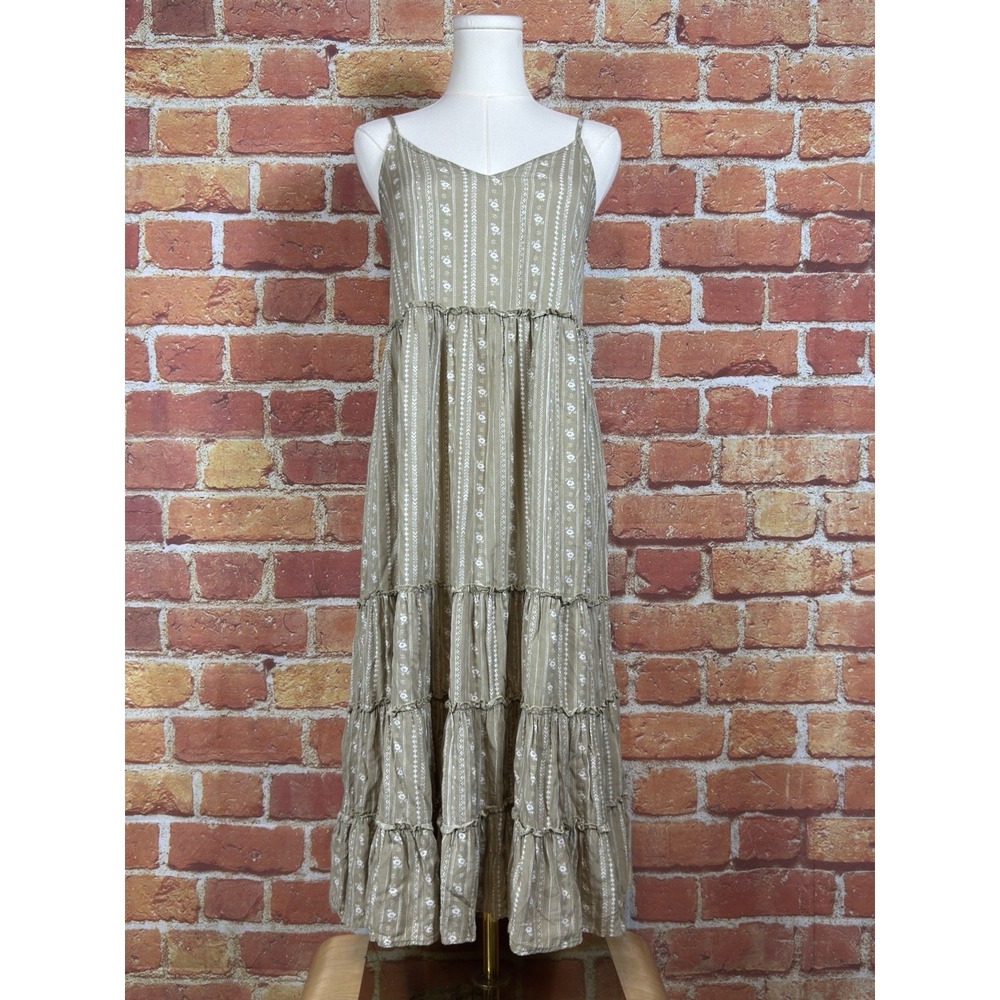 Calista Maxi Tiered Dress Size Small Bohemian Festival Sun Dress‎ Bohemian Flowy